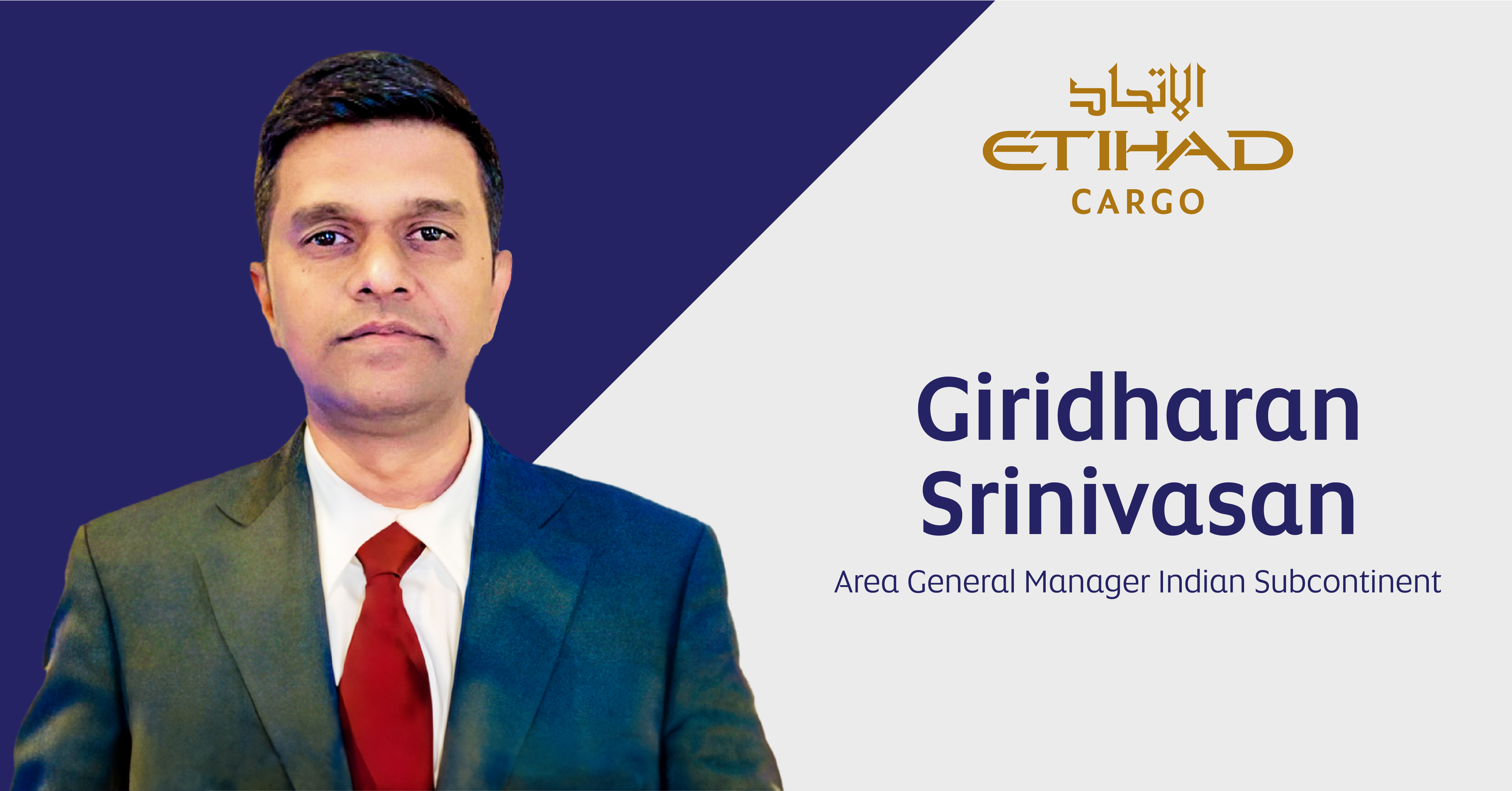 Etihad Cargo appoints Area General Manager Indian Subcontinent