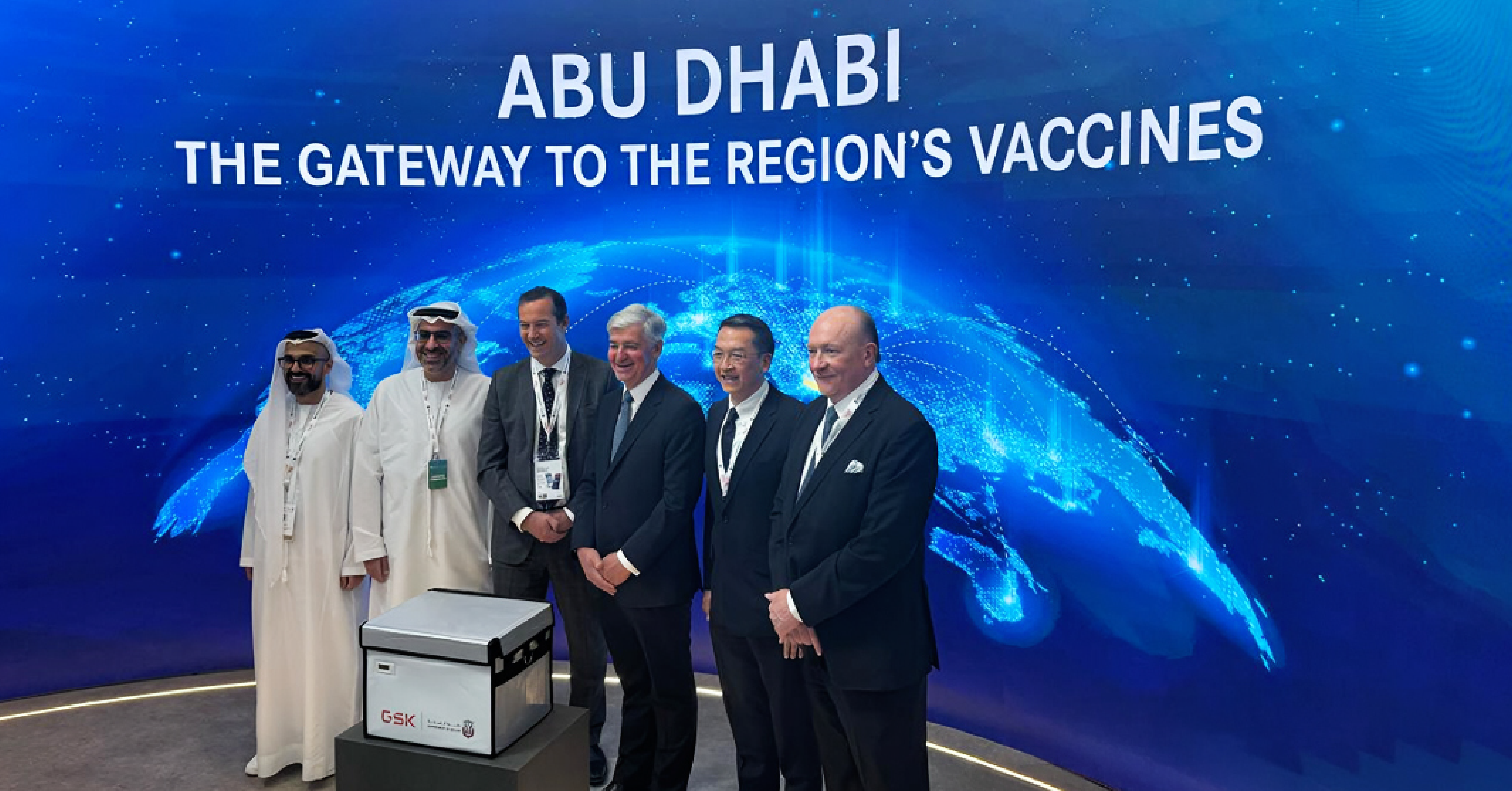Khaled bin Mohamed bin Zayed witnesses inauguration of regional vaccine distribution hub in Abu Dhabi during Abu Dhabi Global Health Week