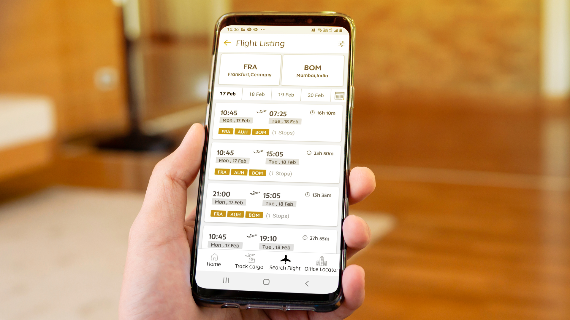 Etihad Cargo mobile app